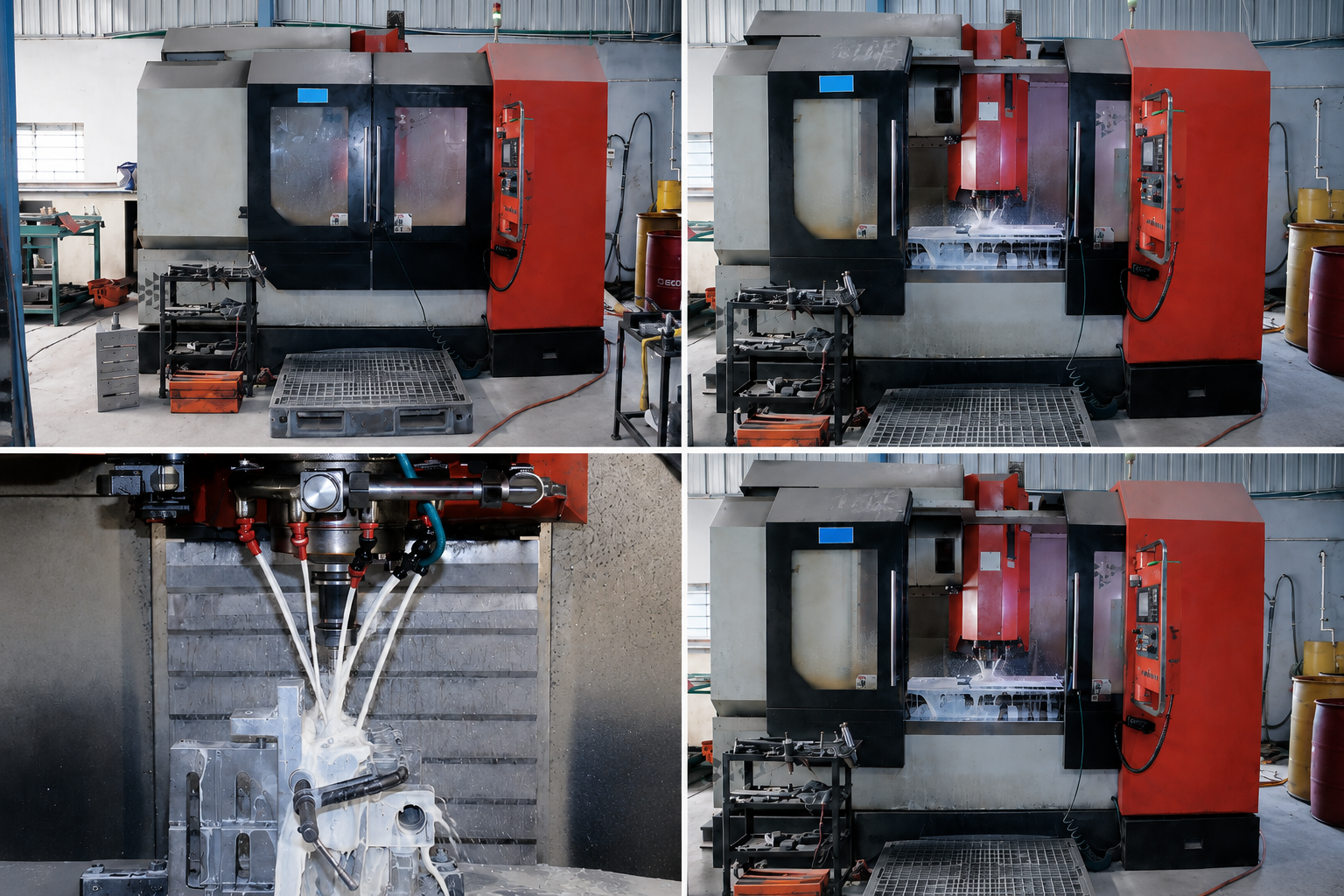 Industrial machining workshop